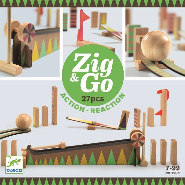DJECO Zig & Go Murmelbahn 27 Teile