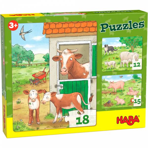 HABA Puzzles Bauernhoftierkinder