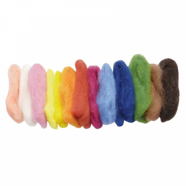 Märchenwolle pflanzengefärbt 15 Farben 50 g