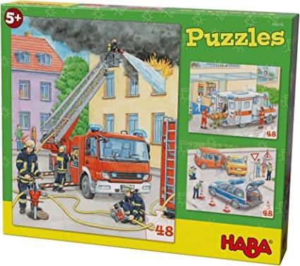HABA Puzzles Einsatzfahrzeuge