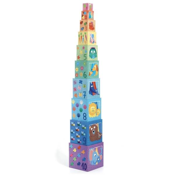 DJECO Stapelturm Regenbogen