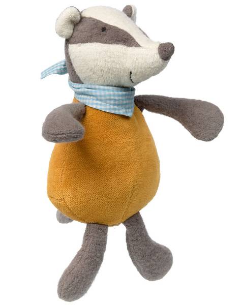 SIGIKID Kuscheltier GREEN – KASIMIR DACHS (18 cm) mit Schurwolle