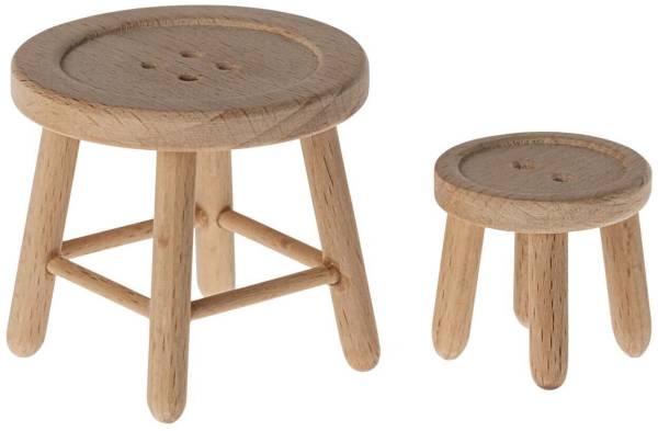 MAILEG Tisch und Hocker Set, Maus