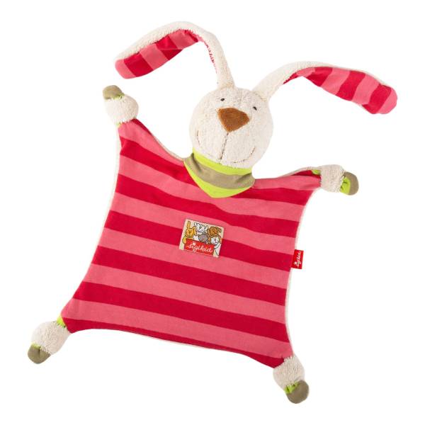 SIGIKID Schnuffeltuch Hase pink gestreift