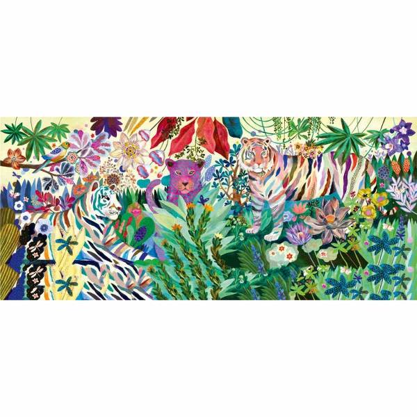 DJECO Puzzle gallery: Rainbow Tigers - 1000 Teile