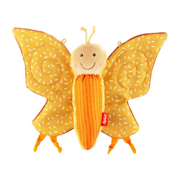 SIGIKID Knistertuch Schmetterling gelb