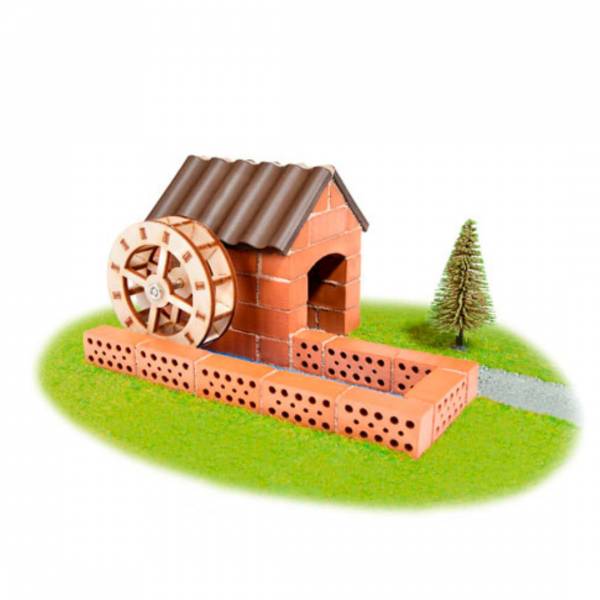 TEIFOC Steinbaukasten 4030 - Wassermühle