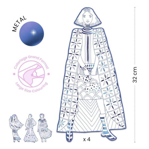 DJECO Ausmalbilder Demoiselles Laura