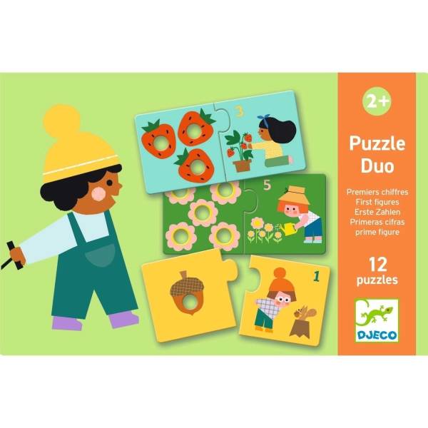 DJECO Duo-Puzzle: Erste Zahlen