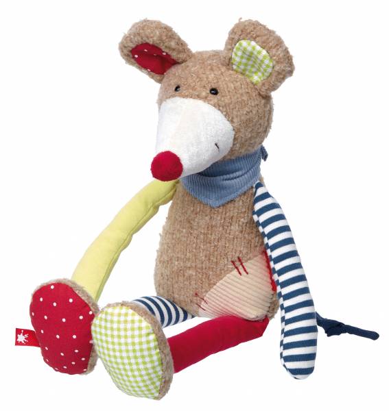 SIGIKID Schmusetier Maus im Patchworkstyle