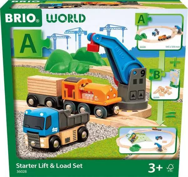 BRIO World Starterset Güterzug mit Kran A