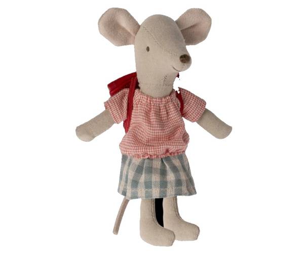 MAILEG Dreirad-Maus, Große Schwester, Rot