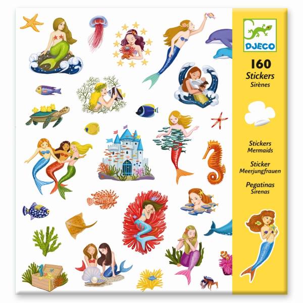 DJECO 160 Sticker: Meerjungfrauen
