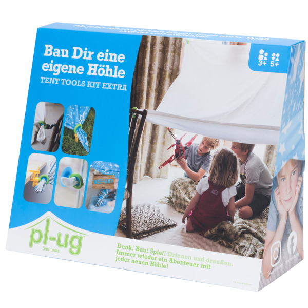 PL-UG Höhlenbau-Set Zelt-Kit Extra 19-teilig