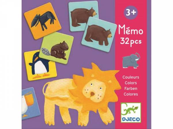 Djeco Memo - Bunte Tiere