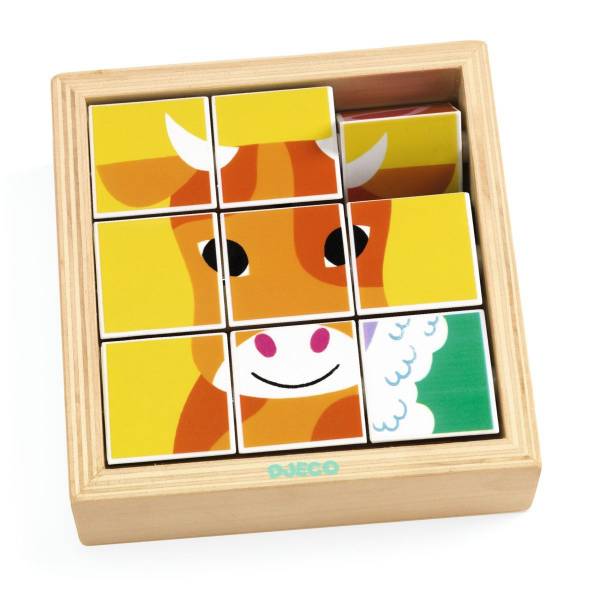 DJECO Holzpuzzle: Animoroll