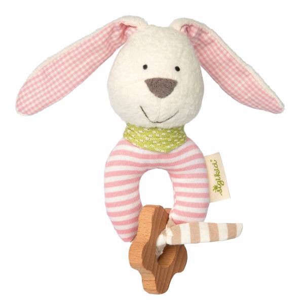 SIGIKID Baby Greifling Hase rosa, Green Collection