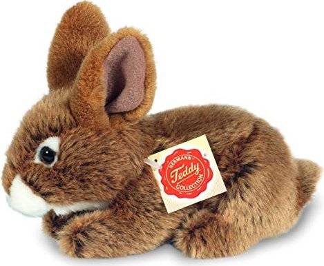 HERMANN TEDDY Hase sitzend braun 19 cm