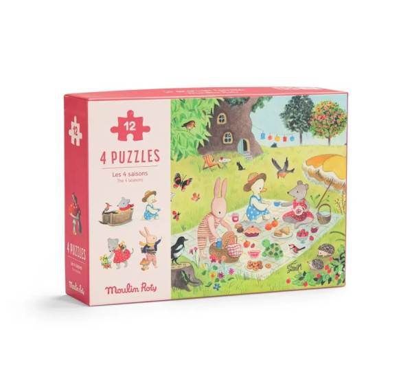 MOULIN ROTY 4 Mini Puzzles La Grande Famille