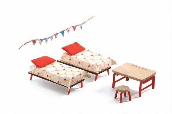 DJECO Puppenhaus: Kinderzimmer