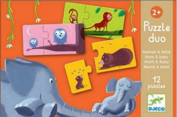 DJECO Lern-Puzzle: Mom and baby