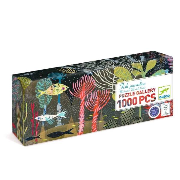 DJECO Puzzle Gallery: Fischparadies 1000 Teile