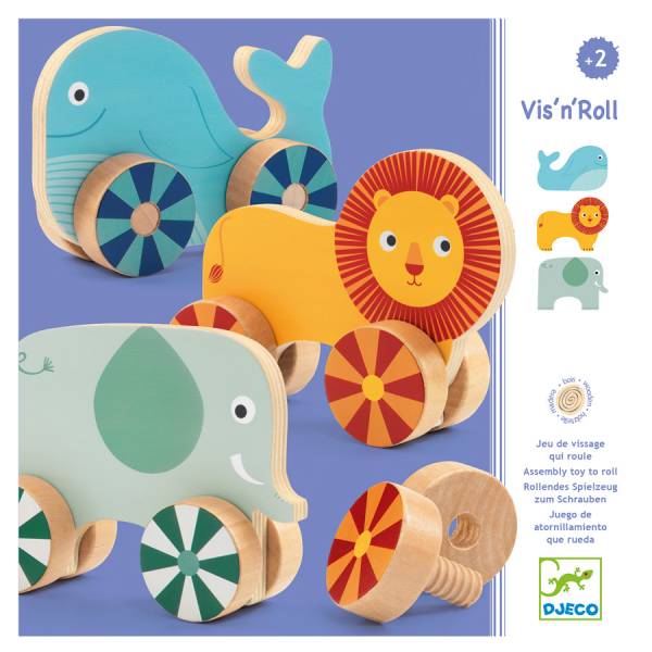 DJECO Vis'n Roll Schraubspiel