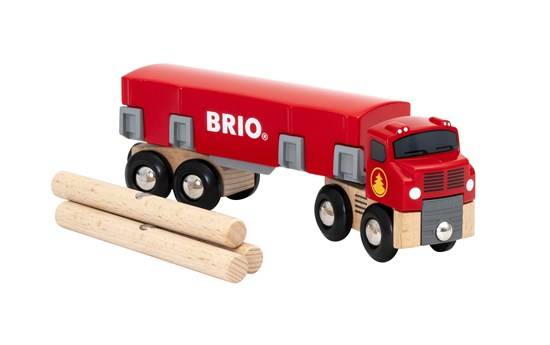 BRIO Holztransporter mit Magnetladung