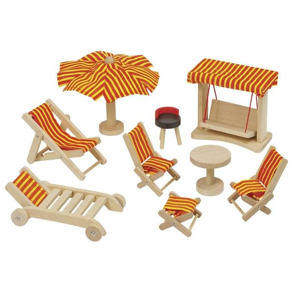 GOKI Gartenmöbel Puppenstube