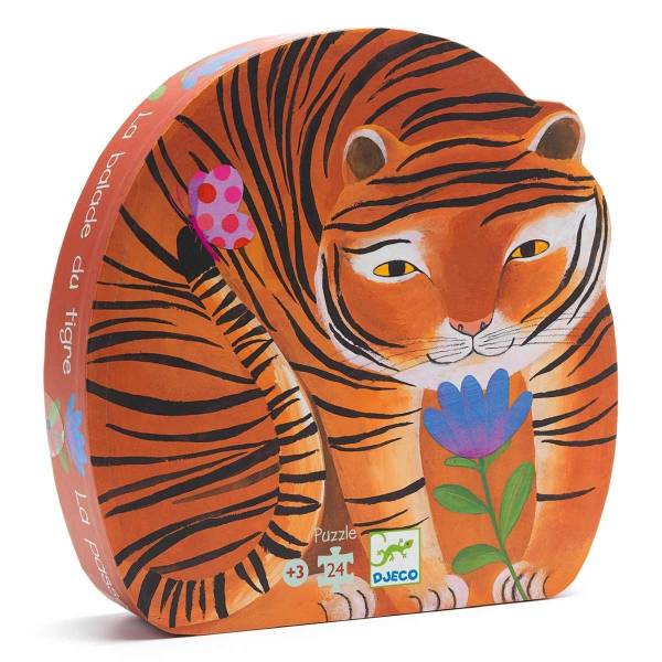 DJECO Formen Puzzle: The tiger's walk