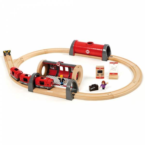 BRIO® WORLD Anfangspackung Metro Bahn Set