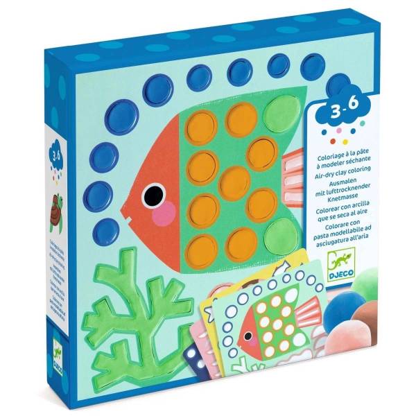 DJECO Mit Knete Malen - Unterwasser
