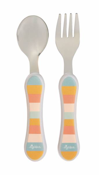 SIGIKID Kinder Besteck Set vier Freunde gelb