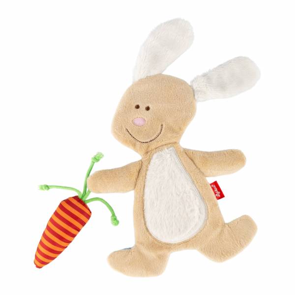SIGIKID Aktiv-Schnuffeltuch Hase mit Rassel und Knisterfolie