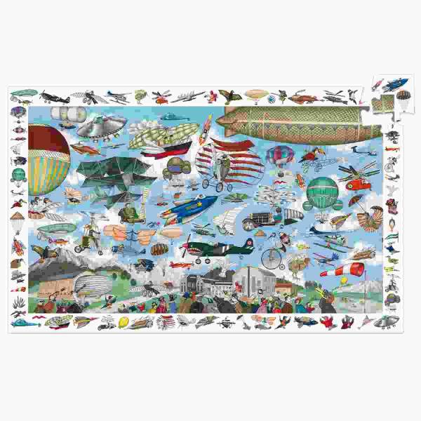 DJECO Wimmelpuzzle: Aero Club - 200 Stk.