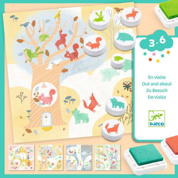 DJECO Stempel 3-6: Zu Besuch