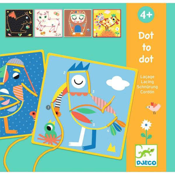 DJECO Lernspiele: Dot-to-dot - Schnürung