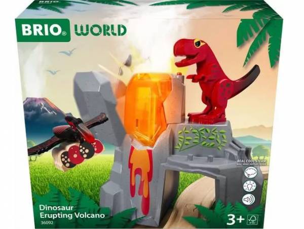 BRIO BRIO World Dinosaurier-Vulkan mit Ausbruchsfunktion