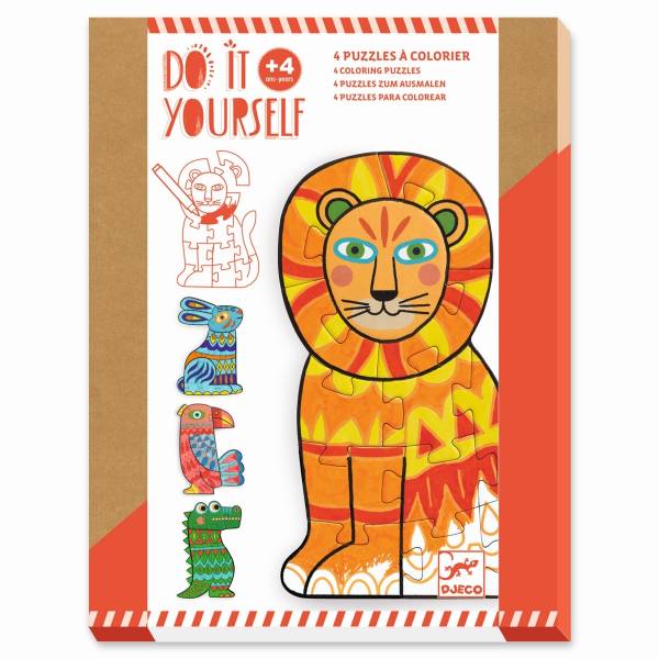 Puzzle Tierische Farben